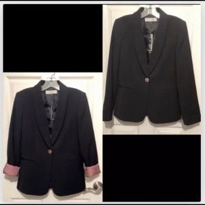 TAHARI LEVINE NAVY BLAZER COAT JACKET NWT $280